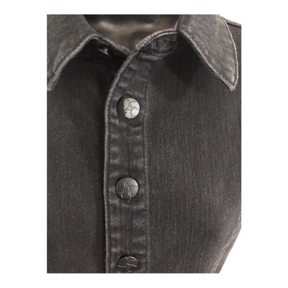 Jessica Simpson black denim button front short sleeve jeans jumpsuit size 5 new - Picture 11 of 17